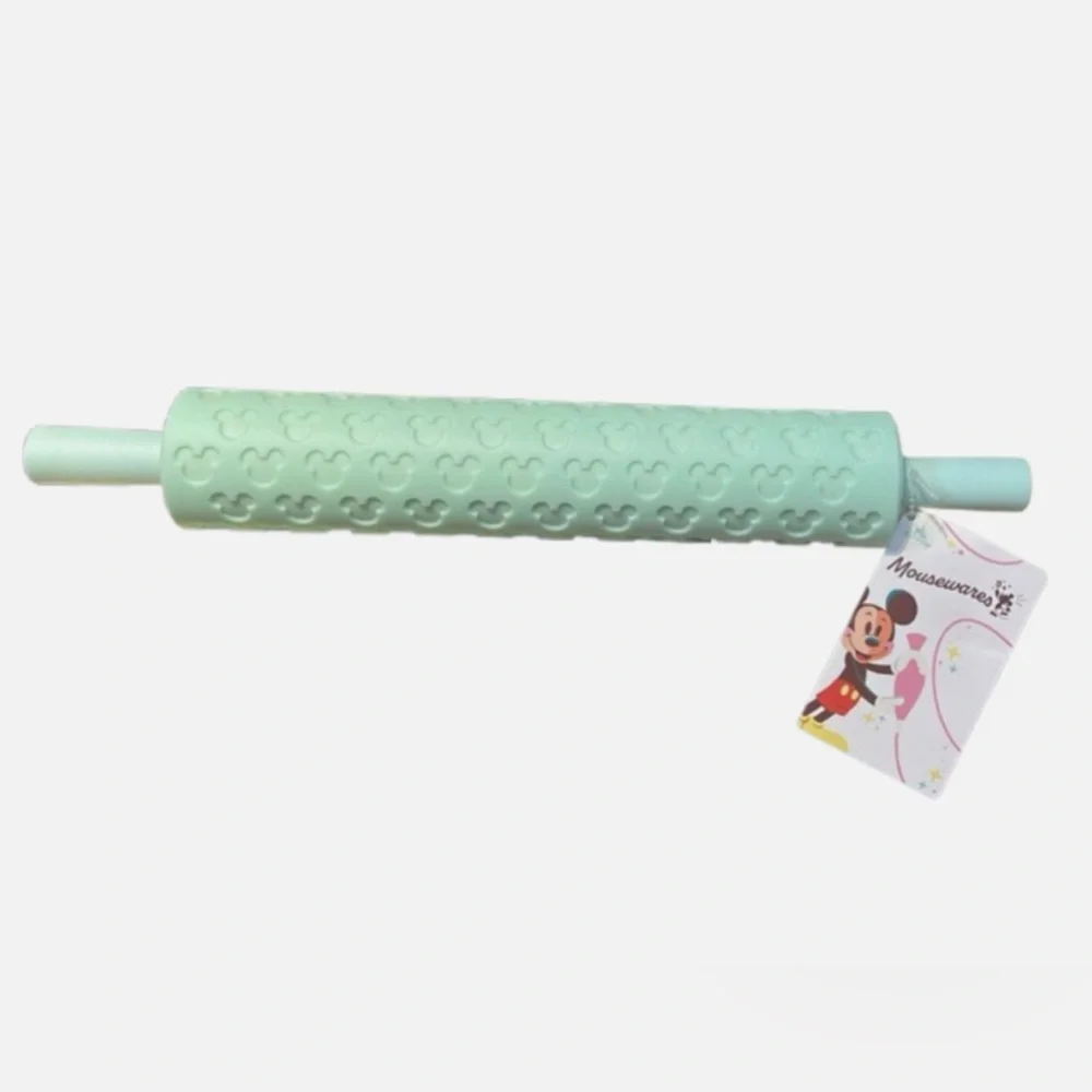Disney Parks Mousewares Mickey Mouse Icon Rolling Pin Green New With Tag